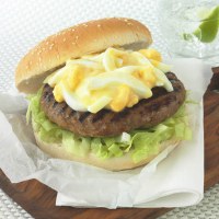 American Turkey Burger with Egg, Lettuce and Mayonnaise