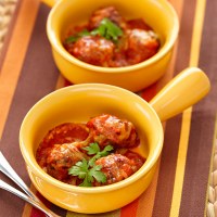 Pork & Veal Meatballs With A Rich Tomato Sauce
