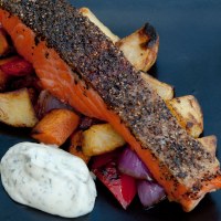 Crispy Skin Ocean Trout with Herb Mayonnaise