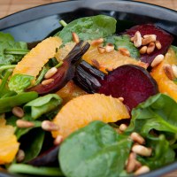 Roasted Beetroot and Orange Salad with French Vinaigrette
