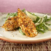 Sun Dried Tomato and Parmesan Crumbed Chicken Strips