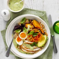 Protein Packed Nourish Bowl with Green Goddess Mayonnaise