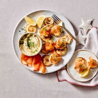 Salmon Blinis with Whipped Butter