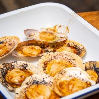 Scallops with Street BBQ Chinese Butter Scallops with Street BBQ Chinese Butter