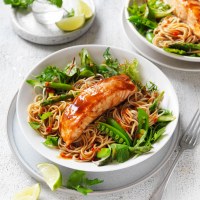 Teriyaki Salmon Soba Noodle Salad