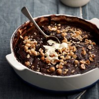 Self-Saucing Chocolate Hazelnut Pudding