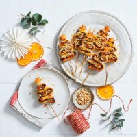 Nutella and Pampas Puff Pastry Christmas Tree Skewers