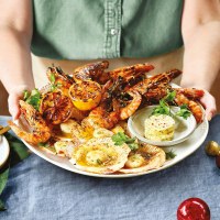 BBQ Seafood with Lemon Garlic Butter