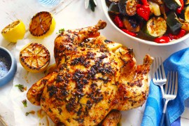 BBQ Roast Lemon and Oregano Chicken