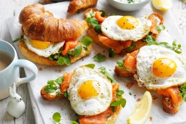 Egg and Smoked Trout Croissants