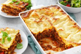 Lasagne with Ricotta Cheese Sauce
