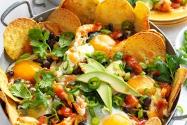 Mexican egg nachos