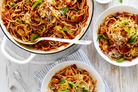 Mushroom Spaghetti Bolognese