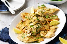 Mushroom, Lemon and Garlic Chicken