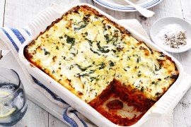 Spinach, Ricotta and Mushroom Lasagne