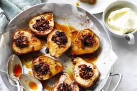 Baked Pears with Mascarpone