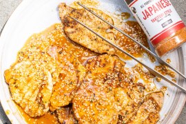 Pork Yakiniku with Miso Dipping Sauce