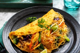 Singapore Noodle Omelette
