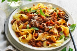 Slow Cooked Lamb Ragu with Pappardelle