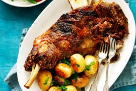 Slow-Roasted Lamb Shoulder with Lemon, Garlic and Rosemary