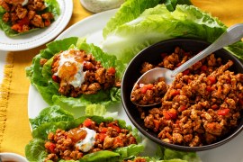 Tandoori Chicken Mince Lettuce Cups