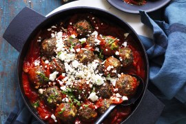 Ricotta and Mushroom Meatballs with Tomato Sauce