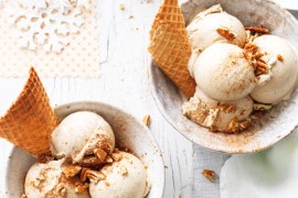 Creamy Eggnog Ice Cream