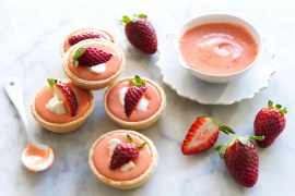 Strawberry Curd Tarts - SHORTS