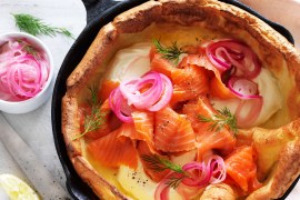 Smoked Salmon and Dill Dutch Baby
