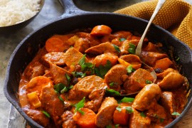 Indian Curried Sausages
