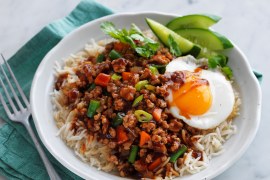 Honey And Soy Pork Mince Stir-Fry With Egg