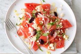 Easy Watermelon Salad with Feta and Mint