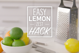 How to zest a lemon with a cheese grater