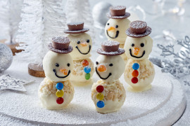 Christmas snowman dessert