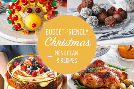 Budget Christmas Menu Plan and recipes