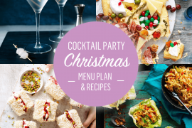 2021 Cocktail Christmas Menu Plan