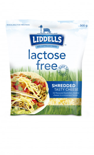 Liddells lactose free shredded cheese