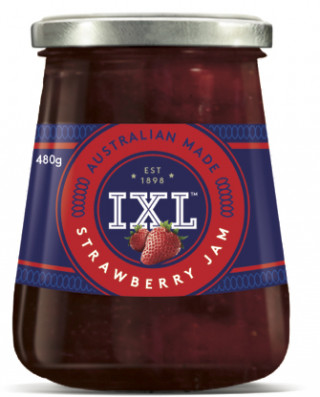 IXL strawberry jam is the perfect accompaniment to many dishes weather it be on top of toast are blended into a recipe.