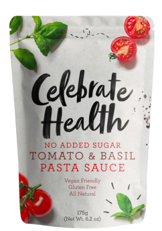 Celebrate Health Tomato and Basil Pasta Sauce