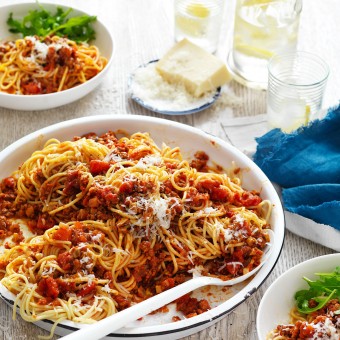 Beef and Mushroom Spaghetti Bolognese