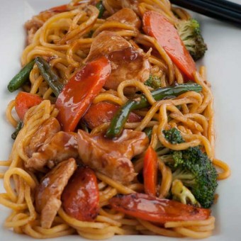 Chicken and Honey Soy Noodles