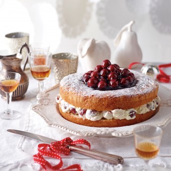 Victorian Tea Cake recipe with Cherry Cream Filling
