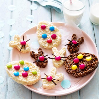 White Chocolate crackle easter bunny recipe