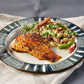 Salmon with Quinoa Salad recipe