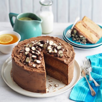 Malted Milk Cake with Maltesers and Frosting