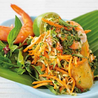fresh easy summer prawn salad