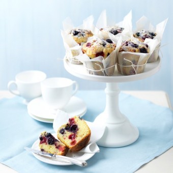 Double Berry & Sour Cream Muffins
