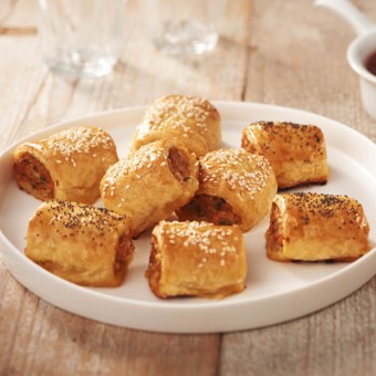 Chicken Bacon and Cheddar Sausage Rolls recipe