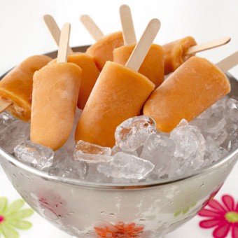Tropical fruit and Coconut Icy Pops