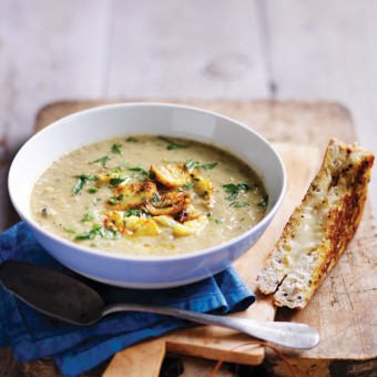 Healthy Mushroom Cauliflower Soup recipe